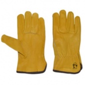 Перчатки "Драйвер" из кожи КРС желтого (золотого) цвета (2308)