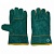 Перчатки "Изумруд" зеленые цельноспилковые с подкладкой, (2005)