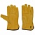 Перчатки "Драйвер" из кожи КРС желтого (золотого) цвета (2308)
